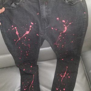 Black Creative Skinny Jeans